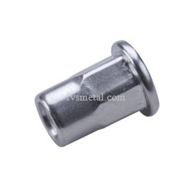 Flat Head Half Hexagon Body Rivet Nuts